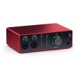 Placa de Som Focusrite Scarlett 4i4 4th Generation Fashion