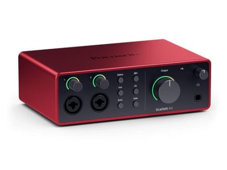 Placa de Som Focusrite Scarlett 4i4 4th Generation Fashion