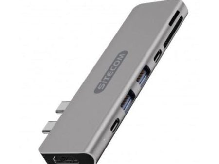 Adaptador Sitecom CN-391 2x USB-C - 1x HDMI 2x USB-A 2x USB-C Card Reader Online