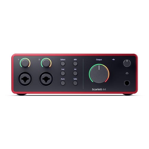 Placa de Som Focusrite Scarlett 4i4 4th Generation Fashion