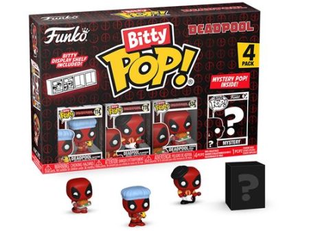 Funko Bitty Pop! Figura de Vinyl Marvel: Deadpool Bathtime - Pack de 4 | Inclui Figura Mistério For Discount