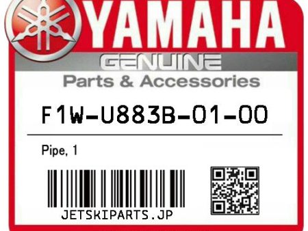 YAMAHA OEM PIPE, 1 New #F1W-U883B-01-00 on Sale