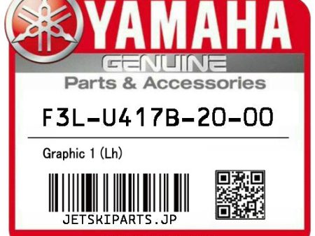 YAMAHA OEM GRAPHIC 1 (LH) New #F3L-U417B-20-00 #F3L-U417B-21-00 Hot on Sale