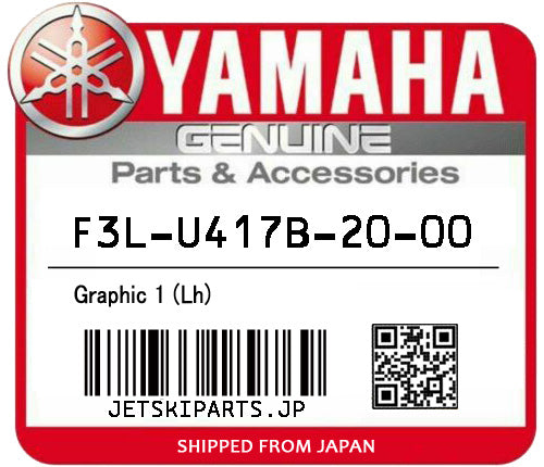 YAMAHA OEM GRAPHIC 1 (LH) New #F3L-U417B-20-00 #F3L-U417B-21-00 Hot on Sale