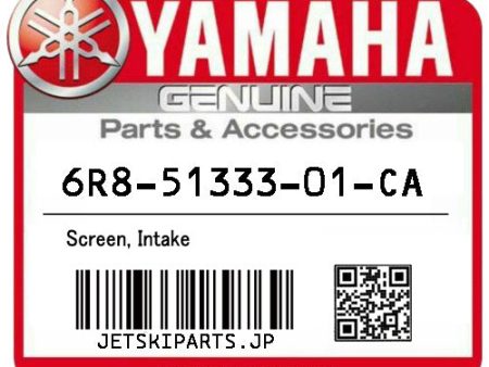 YAMAHA OEM SCREEN, INTAKE New #6R8-51333-01-CA For Discount