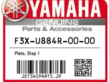 YAMAHA OEM PLATE, STEP 1 New #F3X-U884R-00-00 Hot on Sale