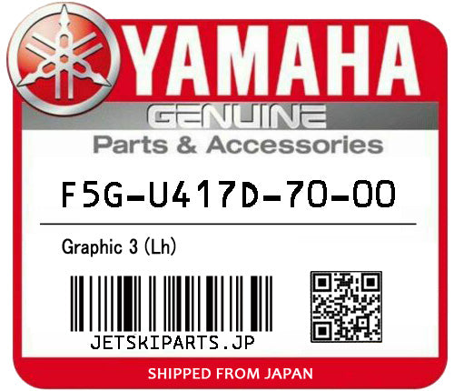 YAMAHA OEM GRAPHIC 3 (LH) New #F5G-U417D-70-00 Hot on Sale