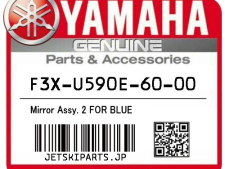 YAMAHA OEM MIRROR ASSY. 2 FOR BLUE New #F3X-U590E-60-00 Hot on Sale