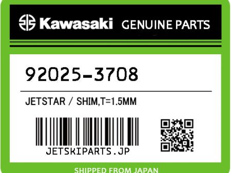 Kawasaki OEM SHIM,T=1.5MM New #92025-3708 Discount