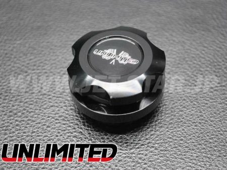 Aftermarket UNLIMITED BILLED OIL CAP UL043(BK) for 4-stroke Kawasaki Cam Cover on Sale