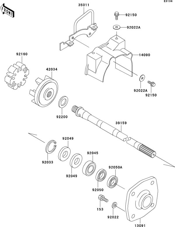 1100STX 99 OEM (Drive-Shaft) DAMPER,COUPLING Used [K3205-02] Hot on Sale