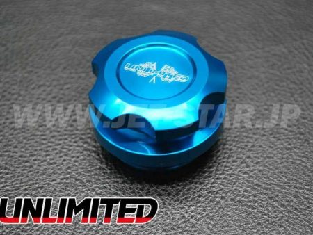 Aftermarket UNLIMITED BILLED OIL CAP UL043(BL) for 4-stroke Kawasaki Cam Cover Online Sale