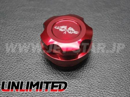 Aftermarket UNLIMITED BILLED OIL CAP UL043(RD) for 4-stroke Kawasaki Cam Cover Cheap